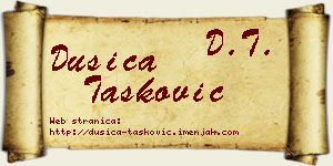 Dušica Tasković vizit kartica